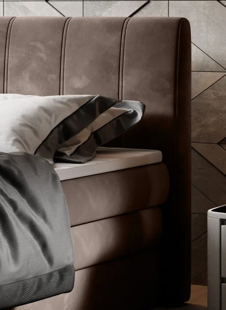 Dormitor CARINA tapițat cu stofă