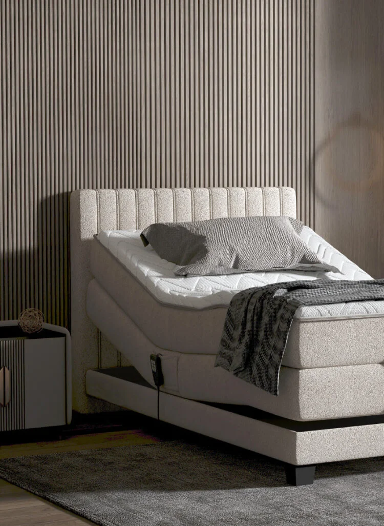 Dormitor DIXON tapițat cu stofă