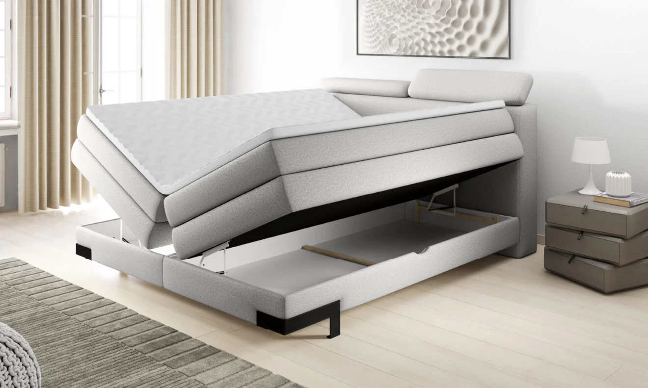 Dormitor KANO tapițat cu stofă