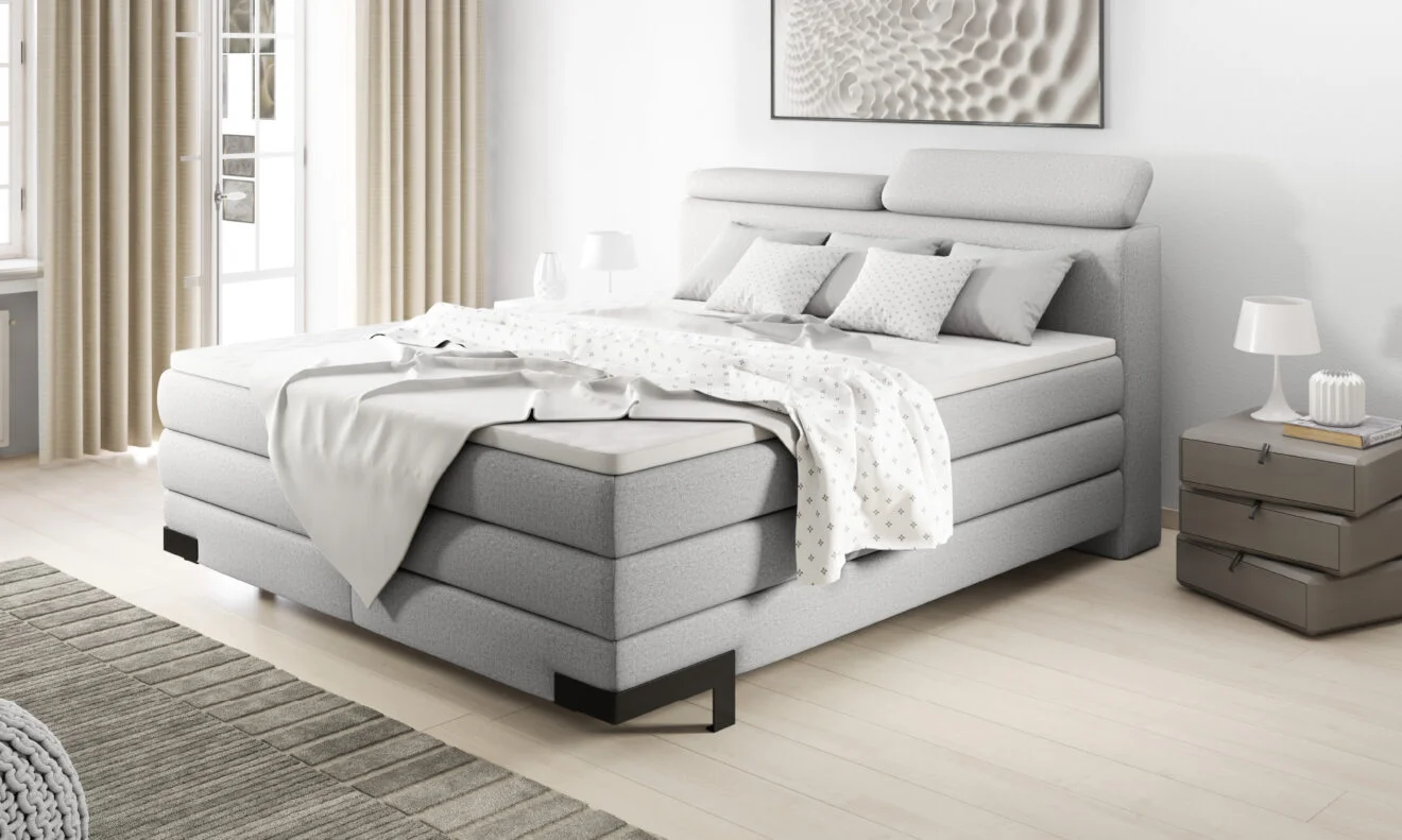 Dormitor KANO tapițat cu stofă