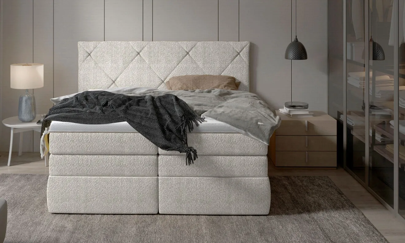 Dormitor LUNGO tapițat cu stofă