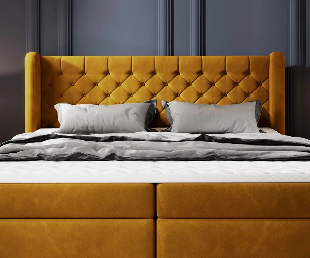 Dormitor MADISON tapițat cu stofă