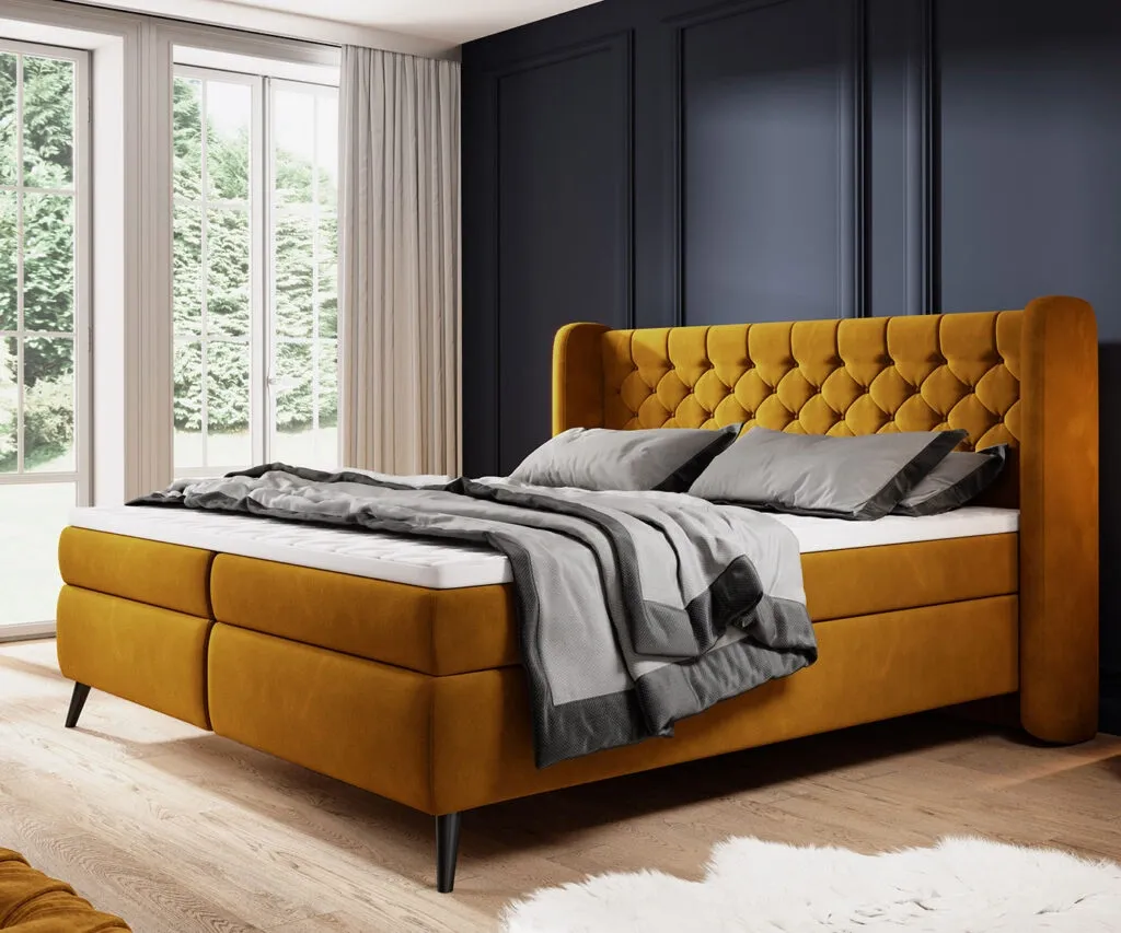 Dormitor MADISON tapițat cu stofă