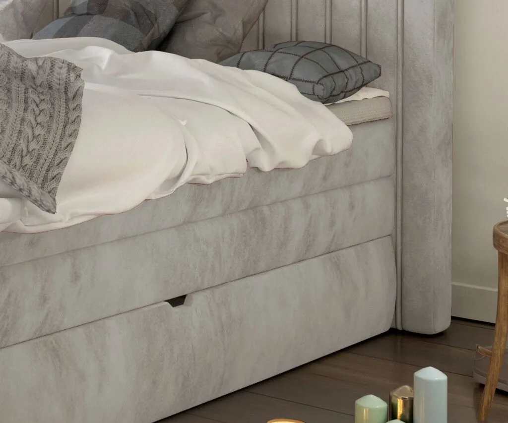 Dormitor MINOLA tapițat cu stofă