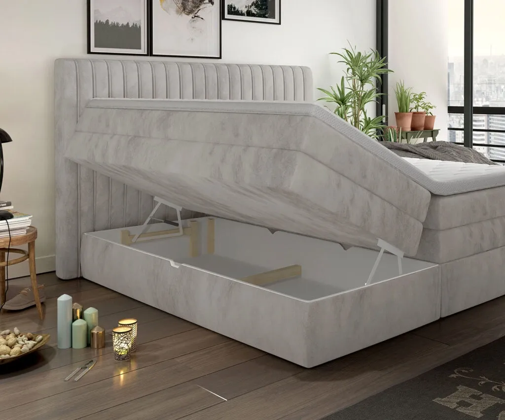 Dormitor MINOLA tapițat cu stofă