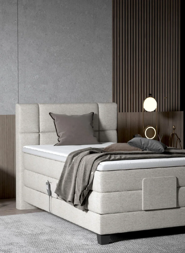 Dormitor REY tapițat cu stofă