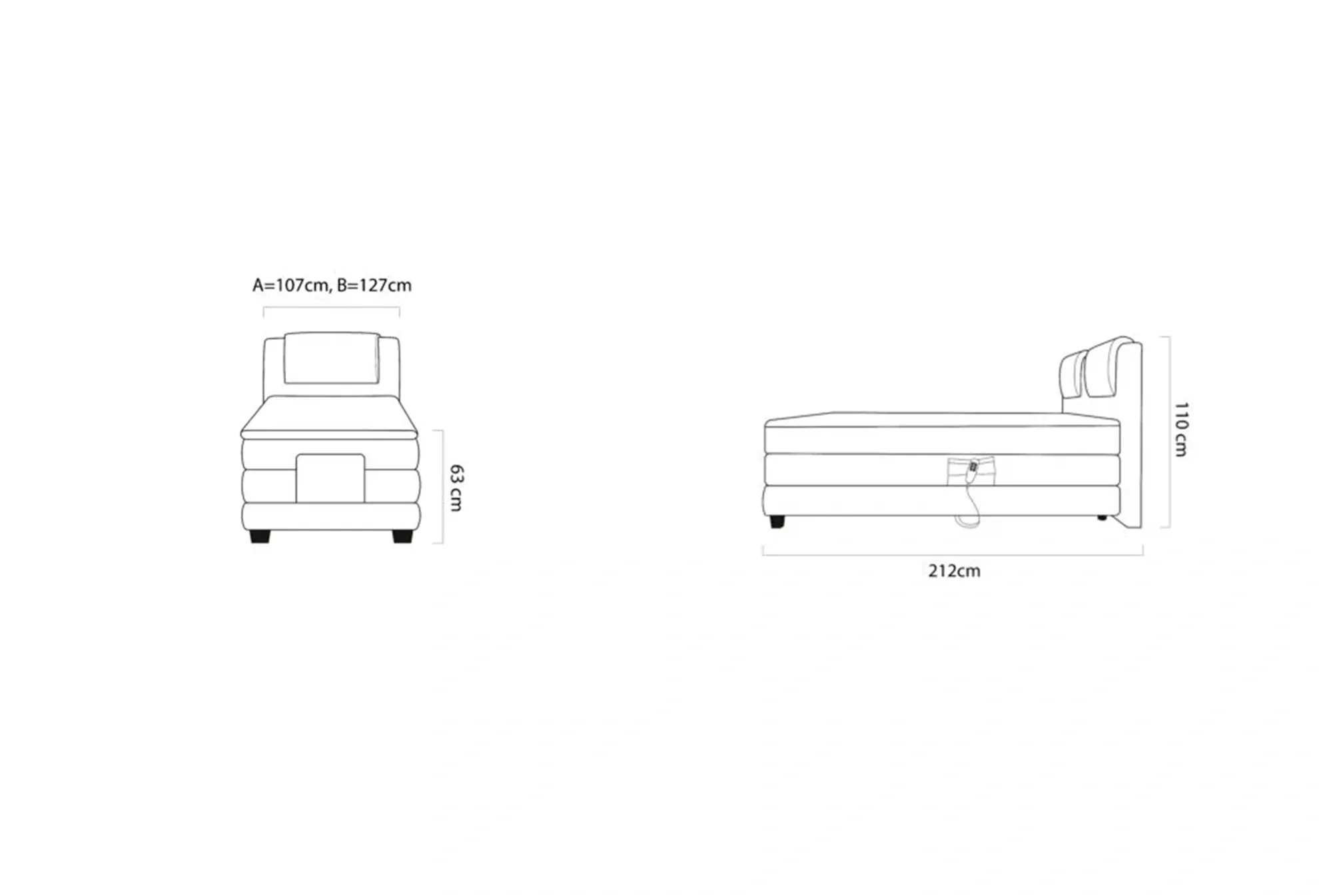 Dormitor WAVE [2022] tapițat cu stofă