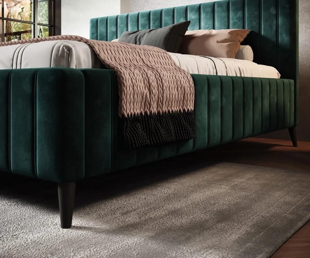 Dormitor MAGGIE MB tapițat cu stofă