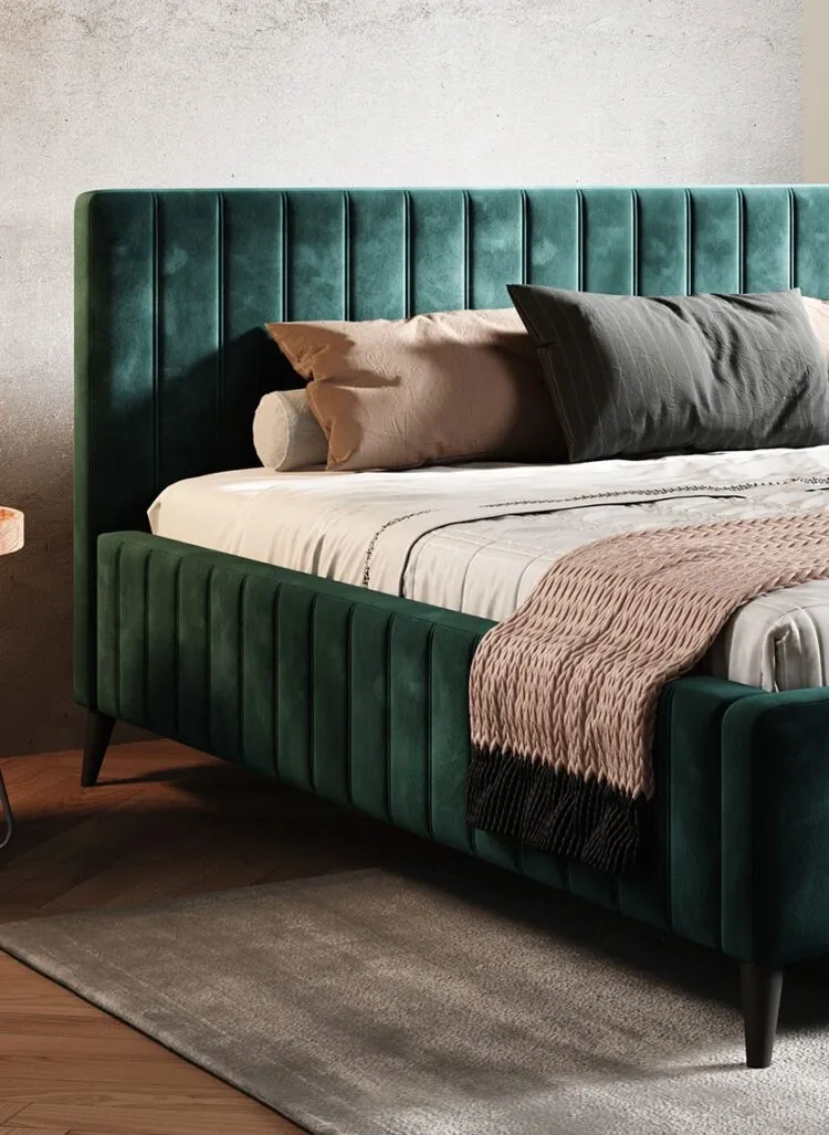 Dormitor MAGGIE MB tapițat cu stofă