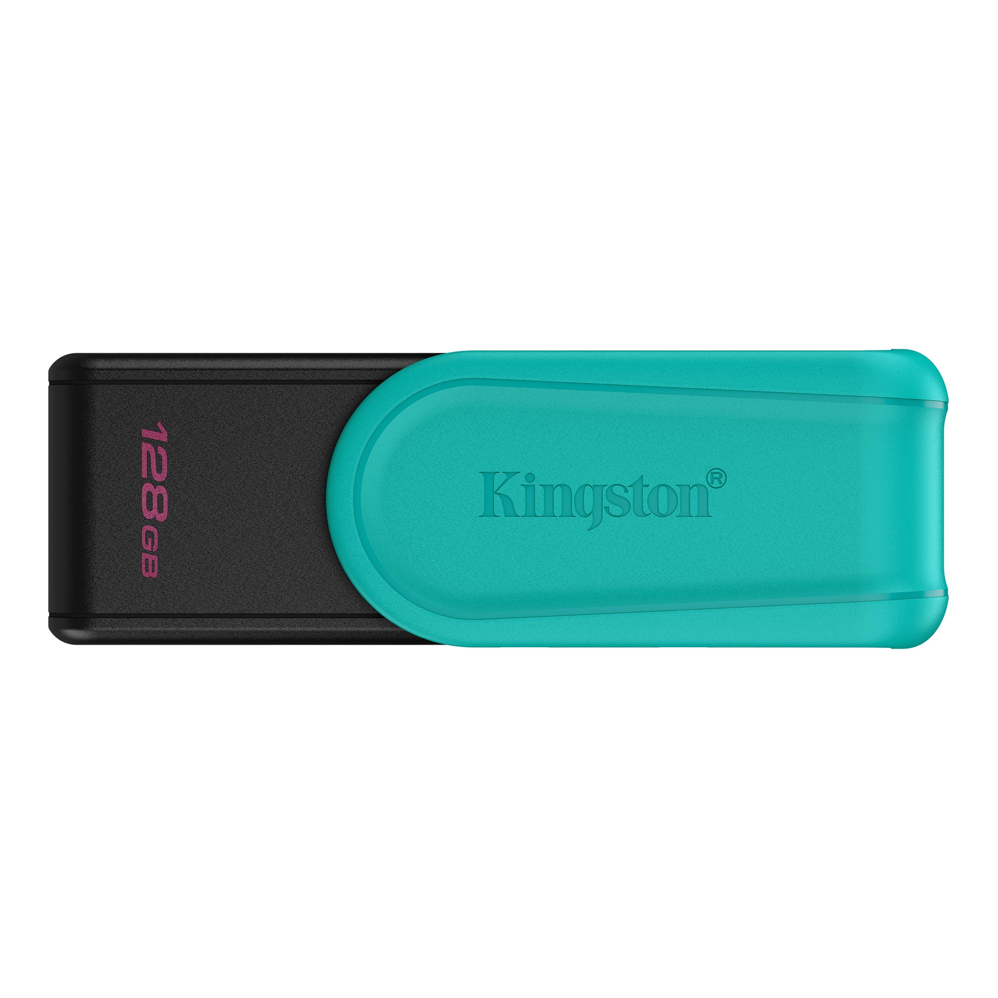 128GB USB3.2 Kingston DataTraveler Exodia S Black/Teal, Moving cap design, (Read 100 MByte/s, Write 12 MByte/s)