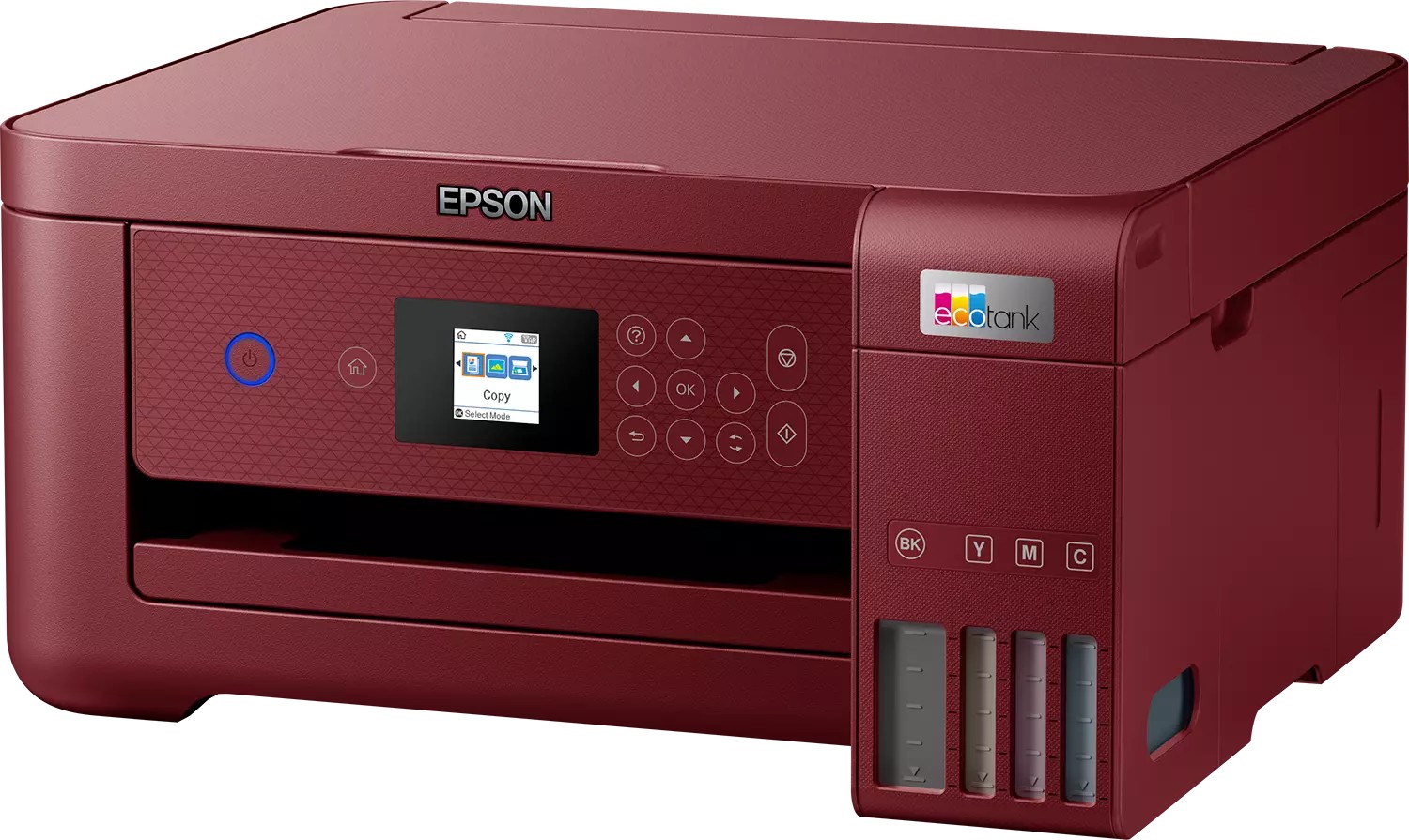 MFD CISS Epson EcoTank L4267 red, Color Printer/Duplex/Scanner/Copier,Wi-Fi, A4, Print 5760x1440dpi, 3pl, Black - Pigment, Scan 600x1200 dpi, ISO/IEC 10.0/5.0 ipm,64-300 г/м2, Wi-Fi Direct,USB 2.0, 4 ink tanks: C13T03V14A/24A/34A/44A B/M/Y/C Black: 3.600 pages Colour: 6.500 p.