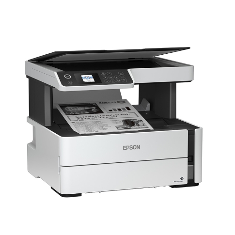 MFD CISS Epson EcoTank M2170 white, Mono Printer/Duplex/Scanner/Copier, Wi-Fi, A4, Print 2400x1200dpi, 2.8pl, up to 20000/m, Scan 1200x2400 dpi, ISO/IEC 20 ipm, 64-256 г/м2, LCD 3.7 cm, Wi-Fi Direct,USB 2.0, ink tank: C13T03P14A Black T03P1: 11000 pages