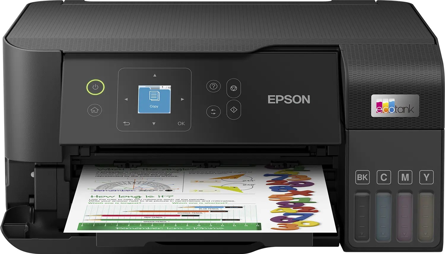 MFD CISS Epson EcoTank L3560 black, Color Printer/Scanner/Copier, Wi-Fi, A4, Print 4800x1200dpi, 3.3pl, 3.7 LED panel, Scan 600x1200 dpi, ISO/IEC 15.0/8.0 ipm,64-300 г/м2, Wi-Fi Direct,USB 2.0, 4 ink tanks: C13T00S14A/24A/34A/44A B/M/Y/C Black: 3.600 pages Colour: 6.500 p. +1 extra black ink