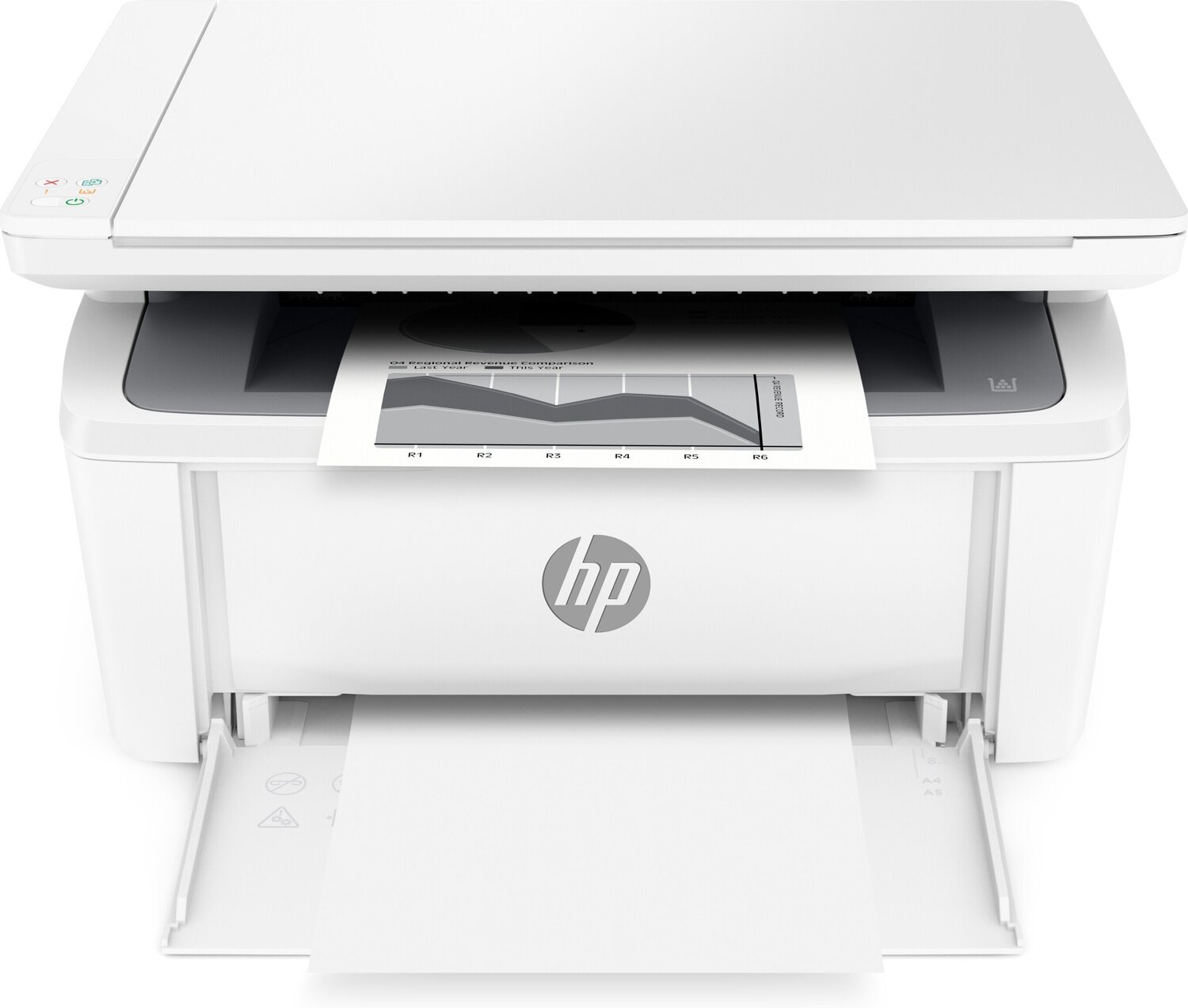 MFD HP LaserJet M141a, White, A4, Up to 20 cpm, 500 MHz, 64MB, 3 LEDs, 600dpi, up to 8000 pages/monthly, PCLm/PCLmS; URF; PWG, Hi-Speed USB 2.0, HP 150A (black), 975 pag. (W1500A HP 150A), Starter ~500 pages.
