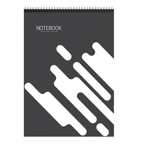 Блокнот А5, на горизонтальной спирали, 40 листов [Negru]
