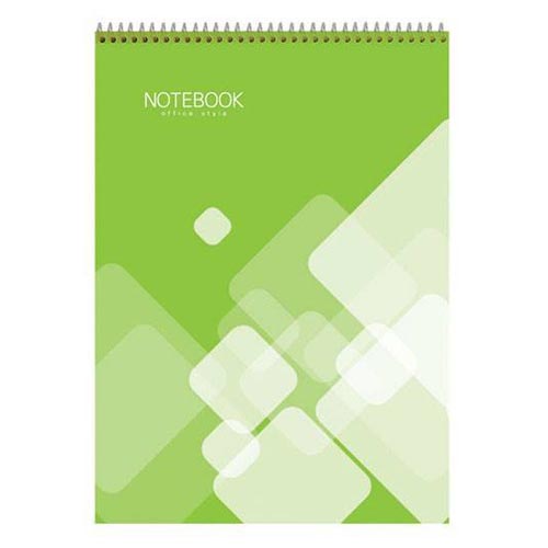 Blocnot A5, cu spirala orizontala, 40 file [Verde]