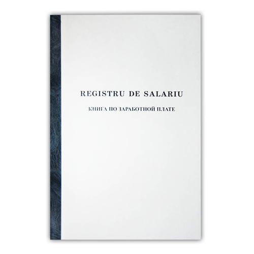 Registru de salariu A4, hirtie ofset, 50 file [Alb]
