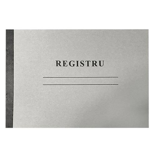Registru liniat orizontal 50 foi ofset [Alb]