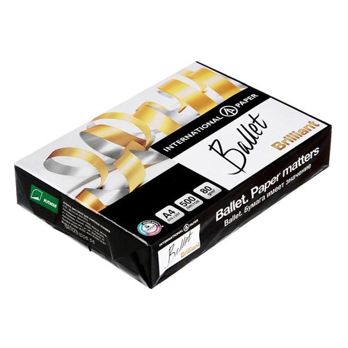 Hârtie Ballet Brilliant  A4 80gr 500 foi CL.A+ [Alb]