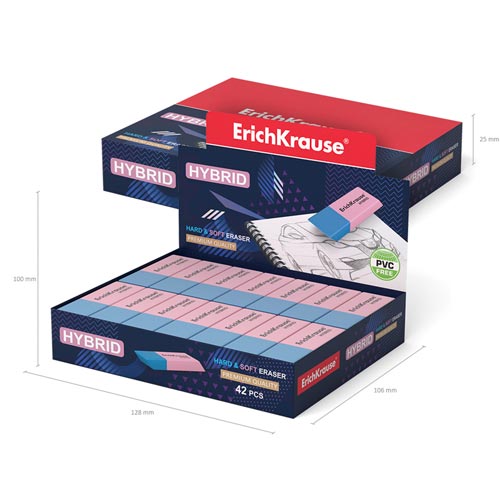 Ластик Erich Krause прямоугольный, серия "Nice Little Thing" [Colorate]