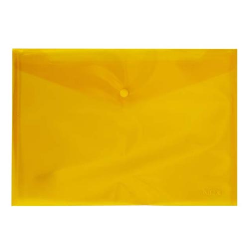 Mapa-plic din plastic cu buton A4 NOKI, 140 mkr [Galben]