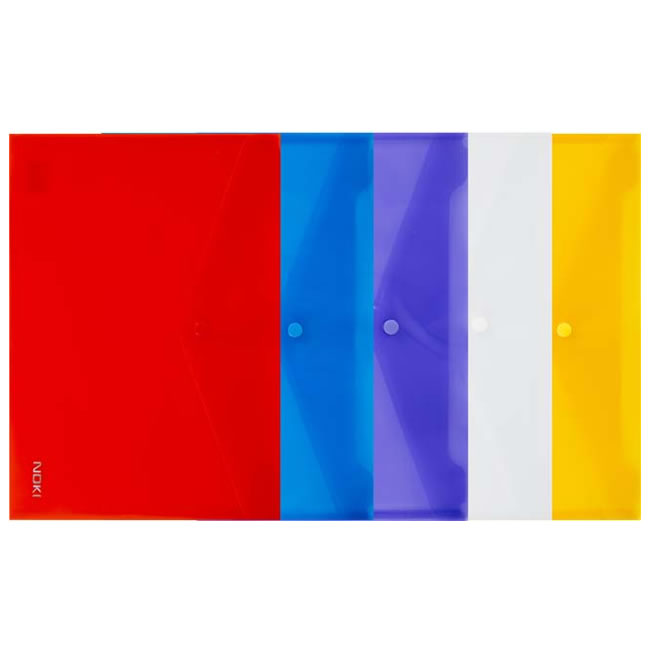 Mapa-plic din plastic cu buton A4 NOKI, 140 mkr [Violet]
