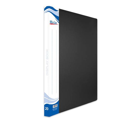 Mapa cu 20 file-uri A4 OfficeLine [Negru]