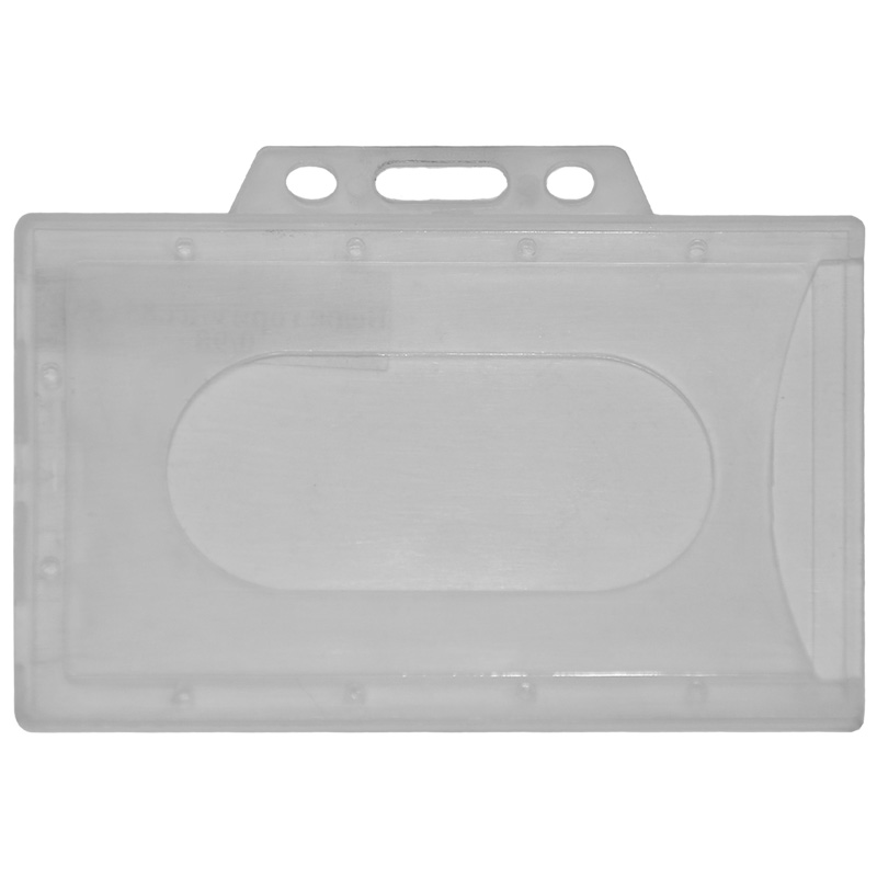 Ecuson orizontal plastic 91x58 mm [Transparent]
