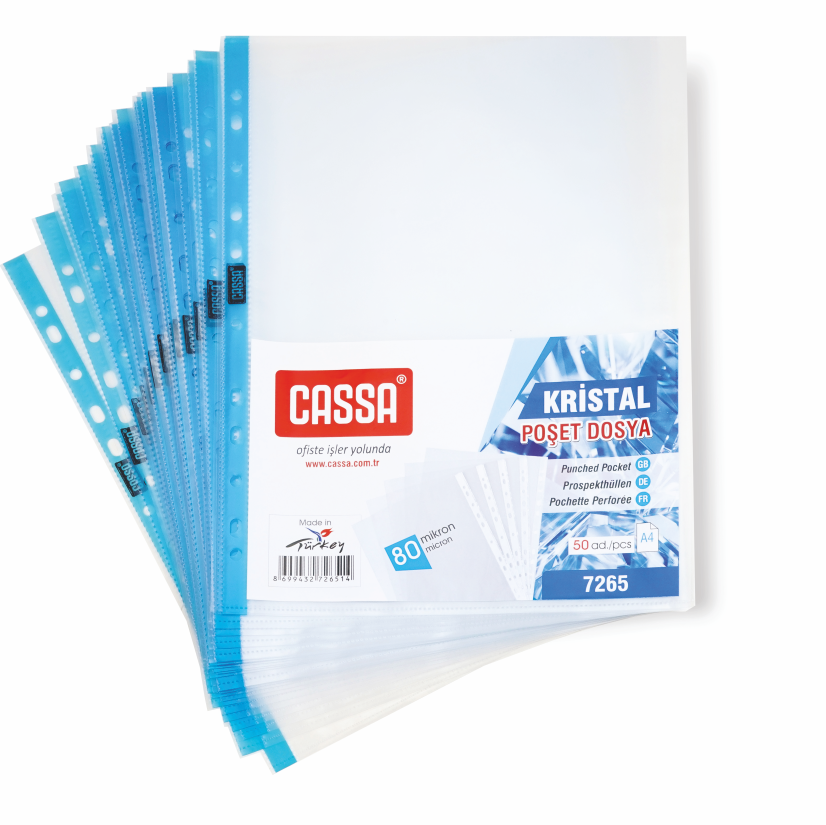 Folii de protectie CASSA A4/80 mkm (50 buc) [Transparent]