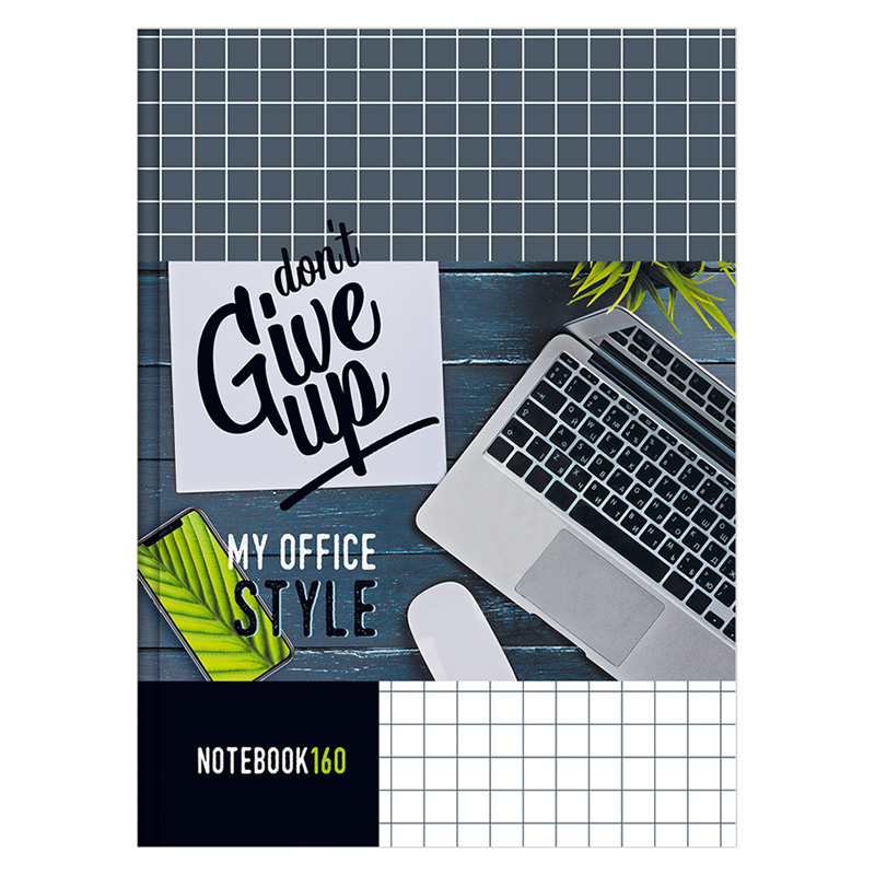 Тетрадь A4 160 листов, клетка, твёрдая обложка [Asortat]