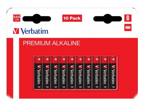 Baterii Verbatim Alcaline Battery  AAA, 10pcs