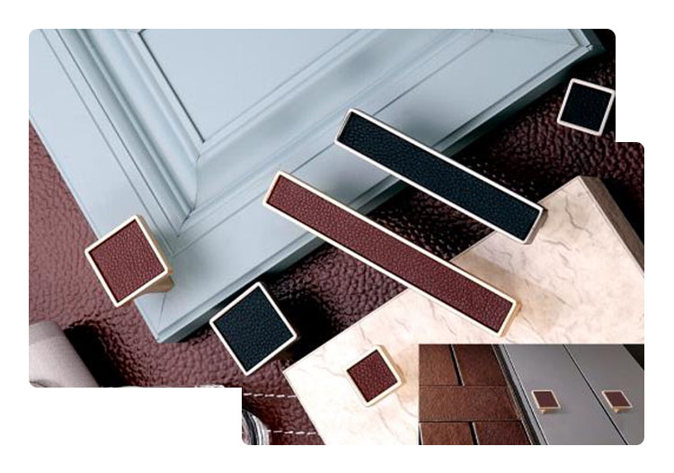 Mâner  U02332 128 Brushed Brass+Brown leather