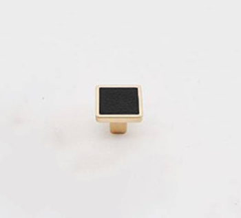 Mâner U02332 Small Knob MSN+Negru Piele