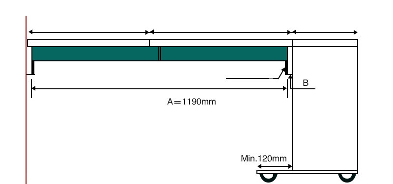 Mecanism Masa Extensibila Perete JW-006