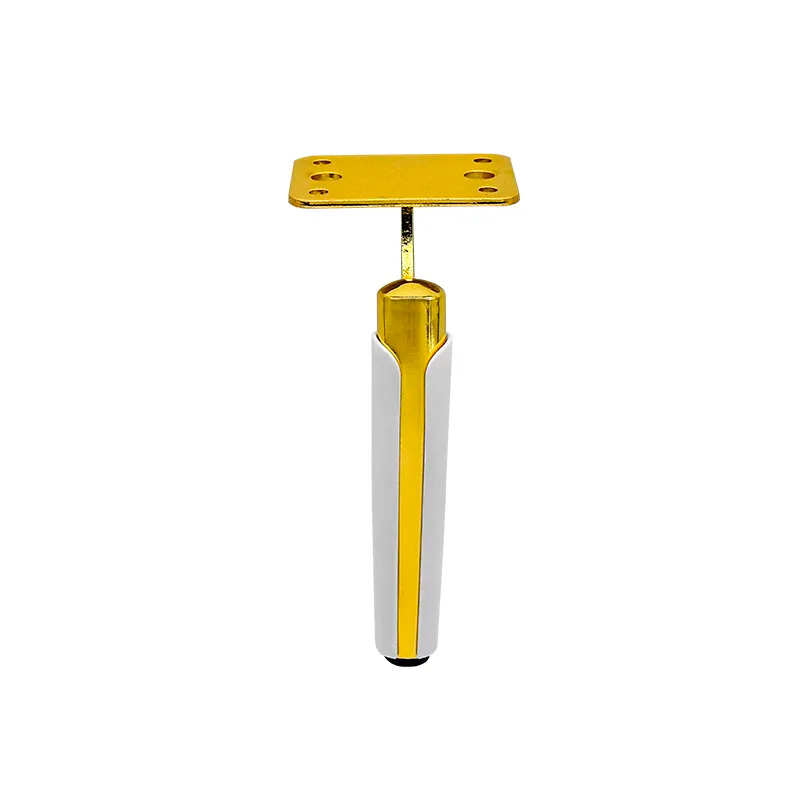 Picior pentru mobilă  B014 H=15cm GOLD+WHITE