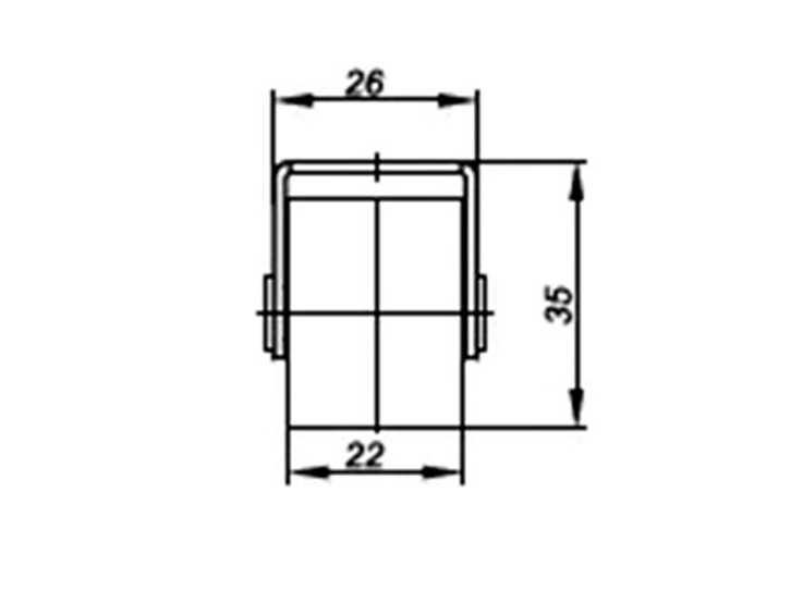 Caster wheel E123133000 / H-35 / D-30