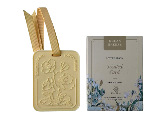 Card EVA aromatizat - Galben: Jasmine&Iris