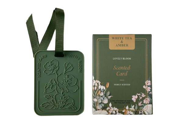 Card EVA aromatizat - Verde: White Tea & Amber