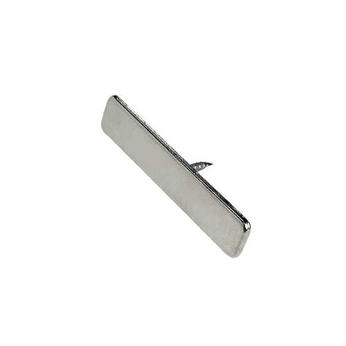 Cuie decorative Metal Dreptunghiular Argintiu