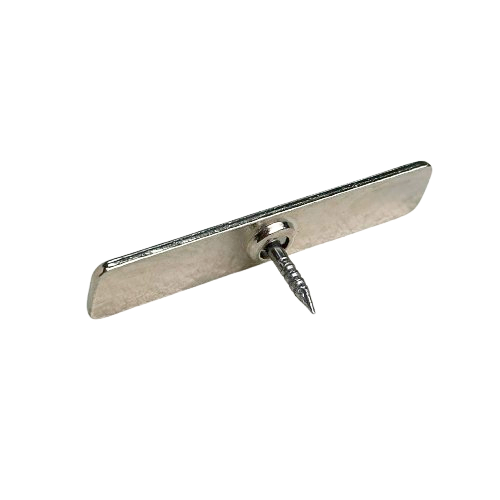 Cuie decorative Metal Dreptunghiular Argintiu