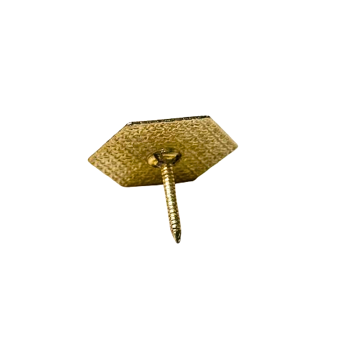 Cuie decorative Metal Hexagonal Auriu