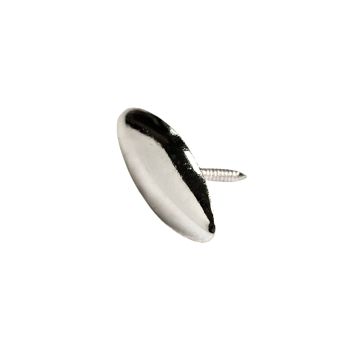 Cuie decorative Metal Oval Argintiu