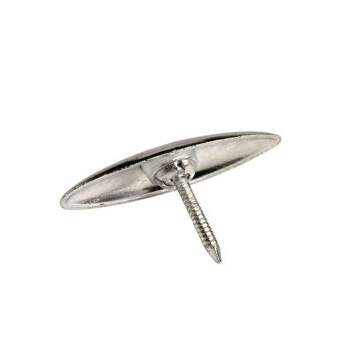 Cuie decorative Metal Oval Argintiu