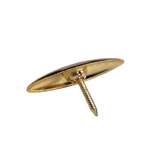 Cuie decorative Metal Oval Auriu
