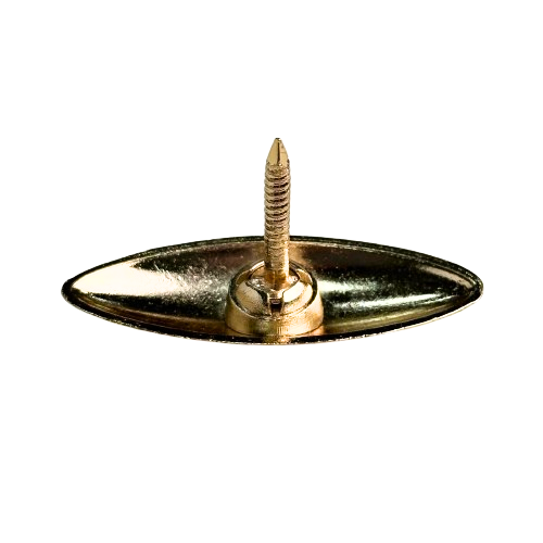 Cuie decorative Metal Oval Auriu