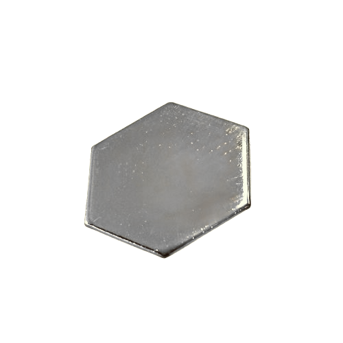 Nasture Metal Hexagonal Argintiu