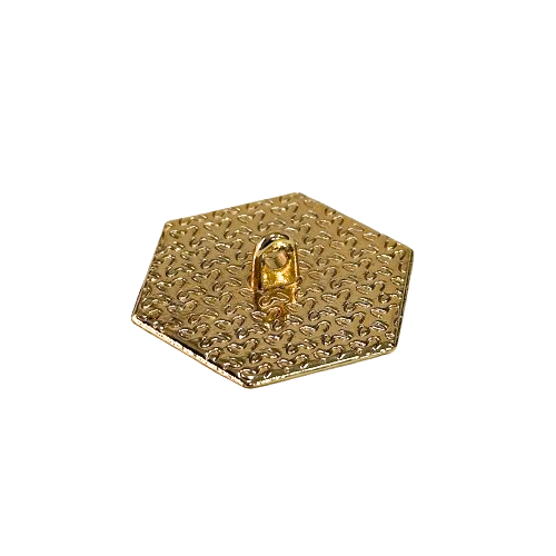 Nasture Metal Hexagonal Auriu