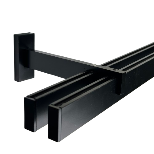 Suport perete dublu pentru cornisa Valencia Black
