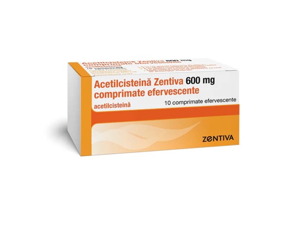 Acetilcisteina comp.eferv.600mg N10 Zentiva