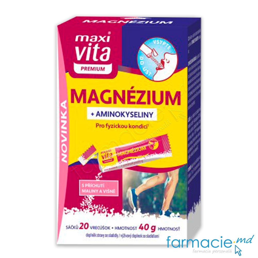 Magneziu+Aminoacizi (muschi, recuperare) plic N20 MaxiVita
